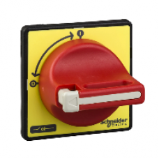 KCF2PZ - TeSys VARIO - front and red rotary handle - 1 to 3 padlocking, Schneider Electric KCF2PZ - TeSys VARIO - front and red rotary handle - 1 to 3 padlocking, Schneider Electric