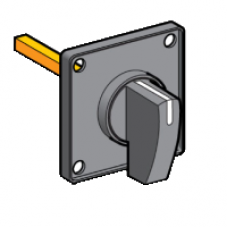 KDE1H - operating head 45 x 45 mm - black handle, Schneider Electric KDE1H - operating head 45 x 45 mm - black handle, Schneider Electric