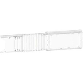 KNT100DL4 - Canalis -flexible edgewise elbow - 100A - 2D - internal/external 80...180° angle, Schneider Electric