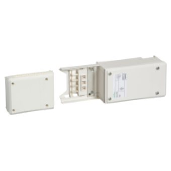 KNT63AB4 - Canalis - feed unit for KNT - 63 A - left or right mounting - communicating, Schneider Electric