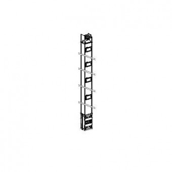 KSA500EV4254 - Canalis - riser distrib. length - 500A - 4 outlets - 3L+N+PE - 2.5m - white, Schneider Electric