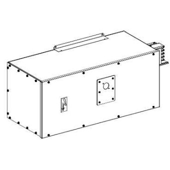KSA630ABGD4 - Canalis - feed unit with NSX630 N H or L curve - 630 A - left or right mounting, Schneider Electric
