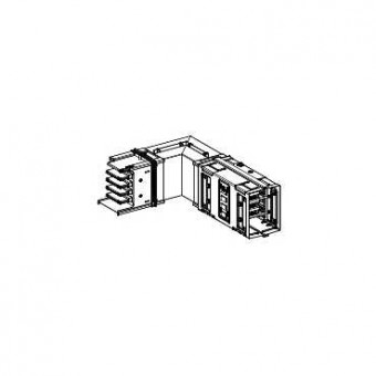 KSC800DLC40 - Canalis - elbow for trunking - 800A - copper- right/left mounting, Schneider Electric