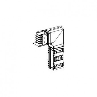 KSC800DLF40 - Canalis - elbow for trunking - 800 A - copper - downward mounting, Schneider Electric KSC800DLF40 - Canalis - elbow for trunking - 800 A - copper - downward mounting, Schneider Electric