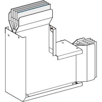KTA0800LC4B - Canalis - Al edgewise elbow - 800A - 3L+N+PE - 276 to 774mm tailored, Schneider Electric