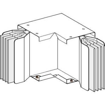 KTA1600LP3B2 - Canalis - Al flat elbow - 1600A - 3L+PE - N2 - 301 to 799mm tailored, Schneider Electric