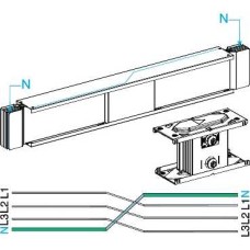 KTA2000TN410 - Canalis - Al neutral crossover lengh - 2000A - 3L+N+PE - 1 m, Schneider Electric