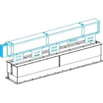 KTB0000CR4 - Canalis - vertical protective covers for EL N1 to N4 feed units - edge mount, Schneider Electric