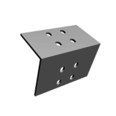 KTB0000YE2 - Canalis - angle brackets L form - for 200 mm wide N1 to N5 feed unit, Schneider Electric