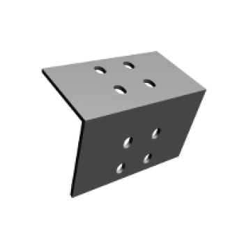 KTB0000YE2 - Canalis - angle brackets L form - for 200 mm wide N1 to N5 feed unit, Schneider Electric