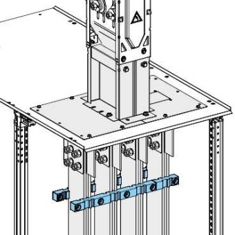 KTB0000YS1 - Canalis - support for switchboard bars - distance between center 115 mm, Schneider Electric KTB0000YS1 - Canalis - support for switchboard bars - distance between center 115 mm, Schneider Electric