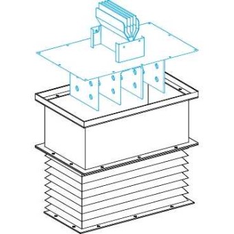 KTB0230CS0 - Canalis - vertical flexible protective covers for straight feed units - 230 mm, Schneider Electric