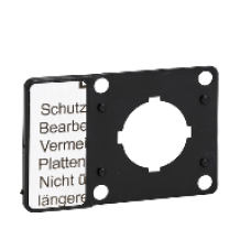 KZ13 - legend holder with blank legend plate - for front plate 45 x 45 mm, Schneider Electric