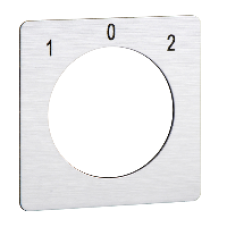 KZ18451 - legend for cam switch 1 - 0 - 2 - 45 x 45 mm, Schneider Electric