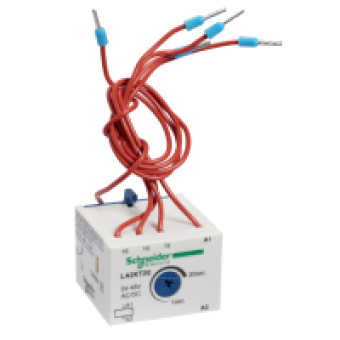 LA2KT2E - TeSys K -Time delay auxiliary contact block - 1 C/O - 24...48 V - 1…30s, Schneider Electric