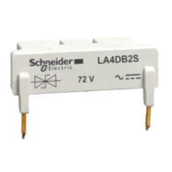 LA4DB3S - TeSys D - suppressor module - bidirectional peak limiting diode - 72 V DC, Schneider Electric