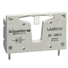 LA4DC1U - TeSys D - suppressor module - diodes - 12...250 V DC, Schneider Electric