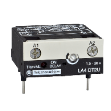 LA4DT0U - electronic timer module - type on delay 0.1...2 s - 24...250 V DC/AC, Schneider Electric