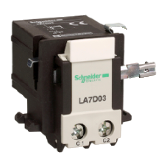 LA7D03M - TeSys D thermal overload relays - remote electrical tripping - 220...230 V DC/AC, Schneider Electric