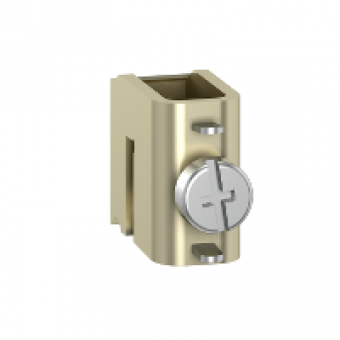 LA9ZX01285 - Connector 1P for flat bars size 5 mm - 270 A max - 4 to 35 mm2, Schneider Electric