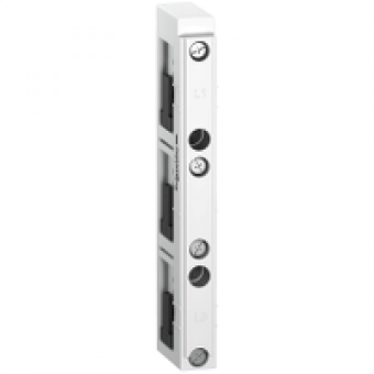 LA9ZX01508 - 3P UL busbar support - size 12 15 20 25 30 x 5/10 mm², Schneider Electric