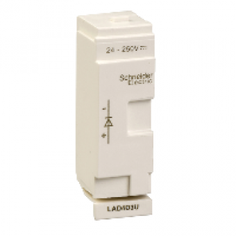 LAD4D3U - D40A to D65A Diode 24-250VDC Suppressor, Schneider Electric