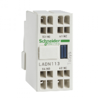 LADN113 - TeSys D - auxiliary contact block - 1 NO + 1 NC - spring terminals, Schneider Electric