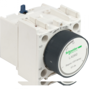 LADR0 - TeSys D - time delay auxiliary contact block - 1 NO + 1 NC screw clamp terminals, Schneider Electric