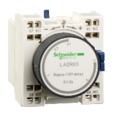 LADR03 - TeSys D - time delay auxiliary contact block - 1 NO + 1 NC spring terminals, Schneider Electric LADR03 - TeSys D - time delay auxiliary contact block - 1 NO + 1 NC spring terminals, Schneider Electric