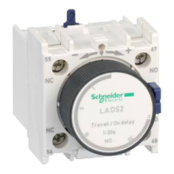 LADS2 - TeSys D - time delay auxiliary contact block - 1 NO + 1 NC screw clamp terminals, Schneider Electric