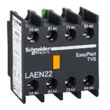 LAEN22 - EasyPact TVS - auxiliary contact block - 2 NO + 2 NC - screw-clamps terminals, Schneider Electric LAEN22 - EasyPact TVS - auxiliary contact block - 2 NO + 2 NC - screw-clamps terminals, Schneider Electric