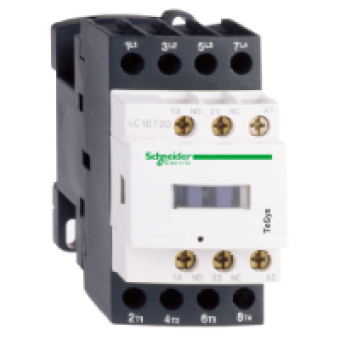LC1D128G7 - TeSys D contactor - 4P(2 NO + 2 NC) - AC-1 - <= 440 V 25 A - 120 V AC coil, Schneider Electric LC1D128G7 - TeSys D contactor - 4P(2 NO + 2 NC) - AC-1 - <= 440 V 25 A - 120 V AC coil, Schneider Electric