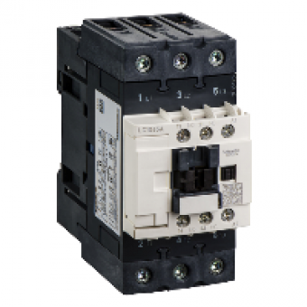 LC1D65AB7 - TeSys D contactor - 3P(3 NO) - AC-3 - <= 440 V 65 A - 24 V AC 50/60 Hz coil, Schneider Electric