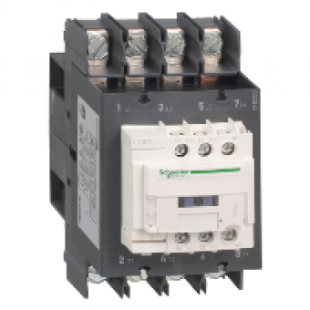 LC1DT60AMD - TeSys D contactor - 4P(4 NO) - AC-1 - <= 440 V 60 A - 220 V DC standard coil, Schneider Electric