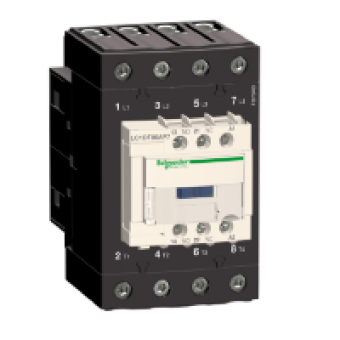 LC1DT80ABD - TeSys D contactor - 4P(4 NO) - AC-1 - <= 440 V 80 A - 24 V DC standard coil, Schneider Electric