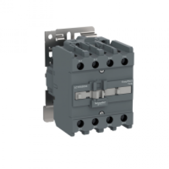 LC1E40004M7 - EasyPact TVS contactor 4P(4 NO) - AC-1 - <= 415 V 60A - 220 V AC coil, Schneider Electric
