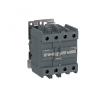 LC1E80004M7 - EasyPact TVS contactor 4P(4 NO) - AC-1 - <= 415 V 100A - 220 V AC coil, Schneider Electric