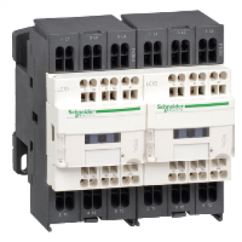 LC2D323BD - TeSys D reversing contactor - 3P(3 NO) - AC-3 - <= 440 V 32 A - 24 V DC coil, Schneider Electric
