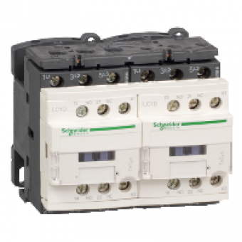 LC2D32BDV - TeSys D reversing contactor - 3P(3 NO) - AC-3 - <= 440 V 32 A - 24 V DC coil, Schneider Electric