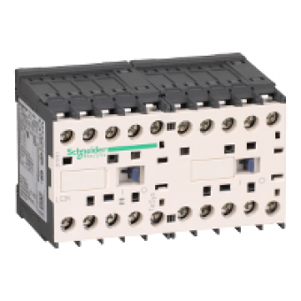 LC2K06015B7 - TeSys K reversing contactor - 3P - AC-3 <= 440 V 6 A - 1 NC - 24 V AC coil, Schneider Electric