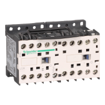 LC2K0610F7 - TeSys K reversing contactor - 3P - AC-3 <= 440 V 6 A - 1 NO - 110 V AC coil, Schneider Electric