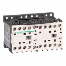 LC2K1201F7 - TeSys K reversing contactor - 3P - AC-3 <= 440 V 12 A - 1 NC - 110 V AC coil, Schneider Electric