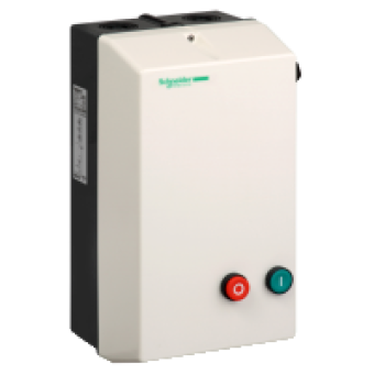 LE4D12V7 - TeSys LE - enclosed DOL starter - 12 A - 400 V AC coil, Schneider Electric