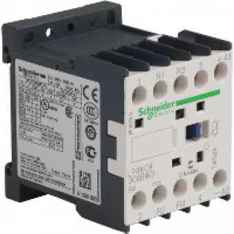 LP4K09008BW3 - TeSys K contactor - 4P (2 NO + 2 NC) - AC-1 <= 440 V 20 A - 24 V DC coil, Schneider Electric LP4K09008BW3 - TeSys K contactor - 4P (2 NO + 2 NC) - AC-1 <= 440 V 20 A - 24 V DC coil, Schneider Electric