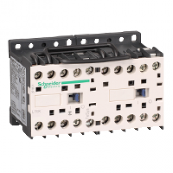 LP5K0610BW3 - TeSys K reversing contactor - 3P - AC-3 <= 440 V 6 A - 1 NO - 24 V DC coil, Schneider Electric LP5K0610BW3 - TeSys K reversing contactor - 3P - AC-3 <= 440 V 6 A - 1 NO - 24 V DC coil, Schneider Electric