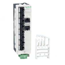 LU9GC3 - Modbus splitter block - 10 RJ45 and 1 screw terminal block, Schneider Electric