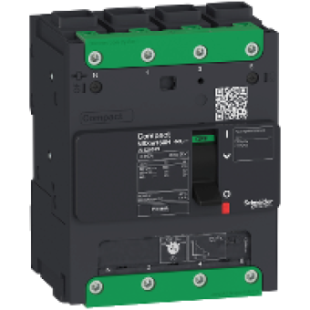 LV426418 - circuit breaker Compact NSXm 125A 4P 50kA at 380/415V(IEC) EverLink lug, Schneider Electric