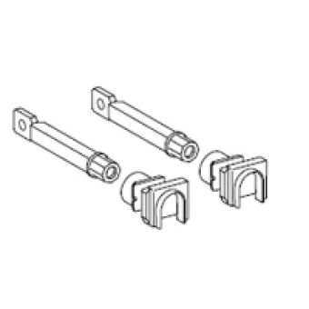LV429236 - rear connection - long - 250 A - set of 2, Schneider Electric