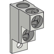 LV429247 - 2 bare cable connectors 120...185 mm2 - for NSX100...250 DC, Schneider Electric LV429247 - 2 bare cable connectors 120...185 mm2 - for NSX100...250 DC, Schneider Electric
