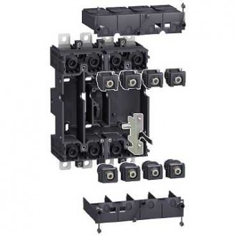 LV429267 - plug-in base - front/rear connected - 4 poles - for NSX100..250, Schneider Electric LV429267 - plug-in base - front/rear connected - 4 poles - for NSX100..250, Schneider Electric